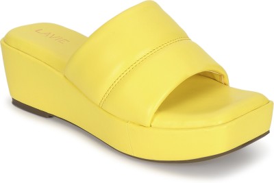 LAVIE Women Wedges(Yellow , 7)