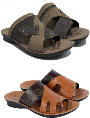 NOBELITE Men Sandals(Tan, Brown, Beige , 7)