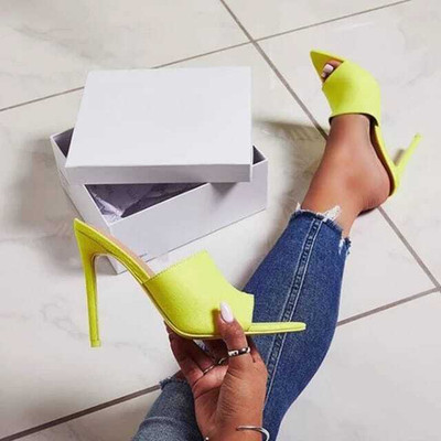 Gloglamp Women Heels(Green , 7)