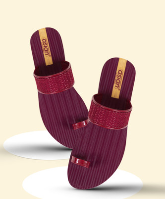 asian Women Flats(Red , 5)