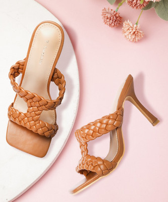 VAN HEUSEN Women Heels(Tan , 4)