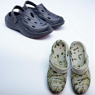 Monrav Men Clogs(Navy, Multicolor , 9)