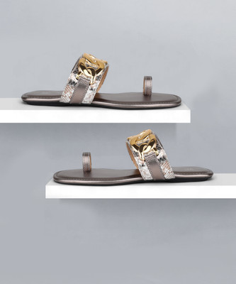 Inc.5 Women Flats(Grey , 6)