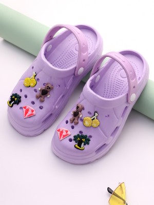 Pampy Angel Women Clogs(Purple , 5)