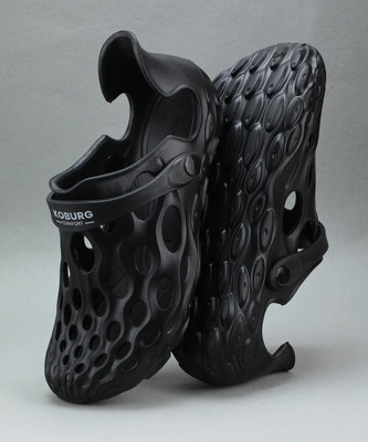 Koburg Coast Men's Clog |Adjustable Back Strap | Stylish & Anti-Skid |Waterproof KF-444 Men Clogs(Black , 7)