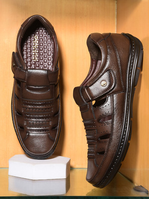 LIBERTY Men Sandals(Brown , 8)