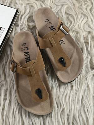 Afrojack Suede Leather Giza Men Beige Flats