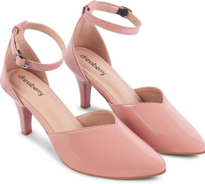 Dressberry Women Heels(Pink , 8)