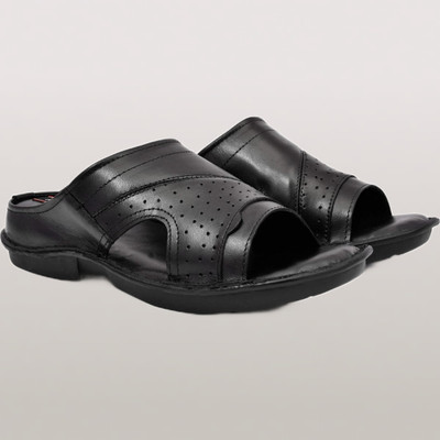 DINOY Men Sandals(Black , 7)