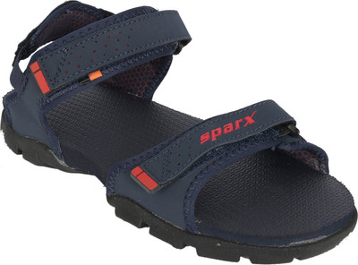 Sparx SS 119 Men Sandals(Blue, Red , 10)