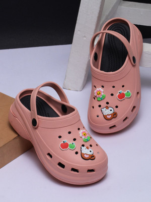 Stunt Women Clogs(Pink , 6)