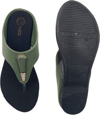 patriarchy Women Flats(Green , 4)