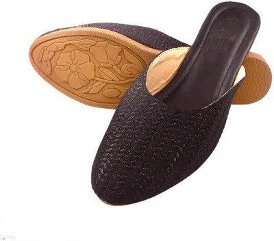 PZ MIR Women Flats(Black , 6)