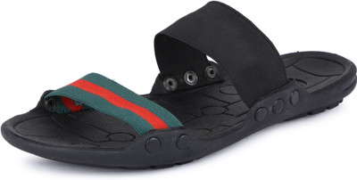 house of common Men Sandals(Black , 7)
