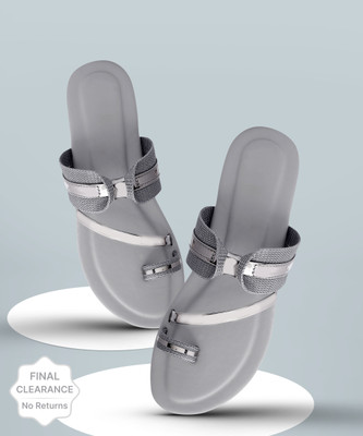 Paduki Women Flats(Grey , 5)