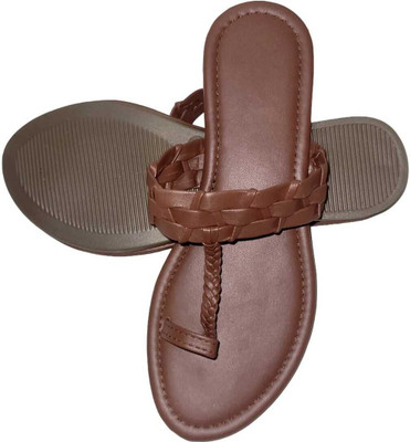 XiZUii Women Flats(Brown , 8)