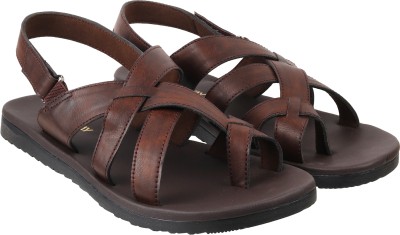 Walkway by Metro Men Sandals(Brown , 9)