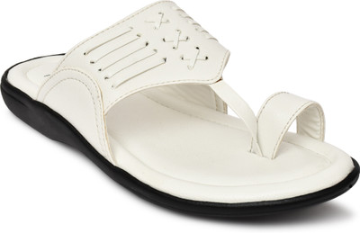 QARA Men Sandals(White , 9)
