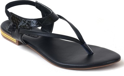 AJANTA Women Flats(Black , 7)