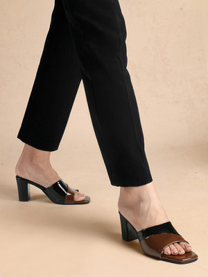 CHEMISTRY Women Heels(Brown , 5)