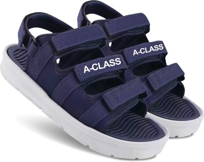 A-CLASS Men Flats(Blue , 7)