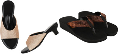 kishu Women Heels(Brown, Brown , 6)