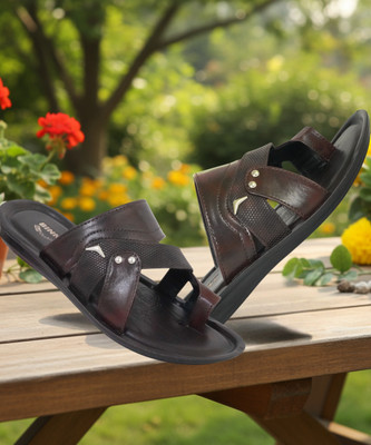 Binny Men Sandals(Brown , 9)
