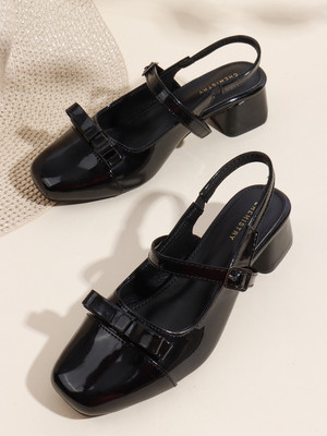 CHEMISTRY Women Heels(Black , 3)
