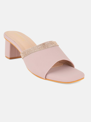 Dressberry Women Heels(Tan , 4)