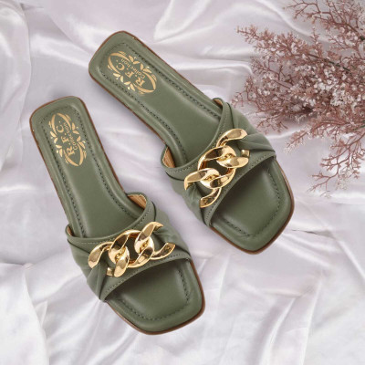 R F C Women Flats(Grey , 6)