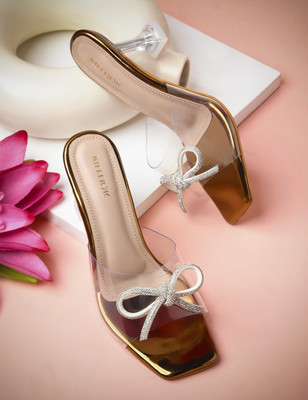 KILLER Women Heels(Copper, Silver , 9)