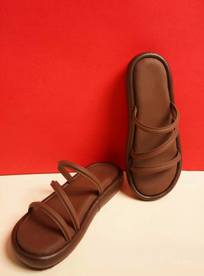 Looper Women Flats(Brown , 6)