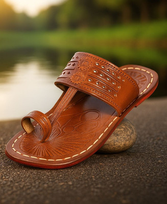 Kolhapuri Men Sandals(Brown , 6)