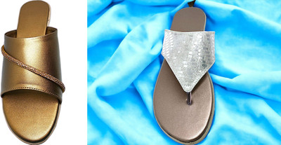 PGSPSOFT Women Casual(Gold, Silver , 6)