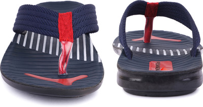DRACKFOOT Men Slides(Navy, Red , 7)