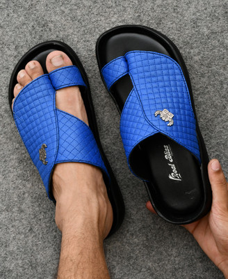 Real Bliss Men Sandals(Blue , 8)