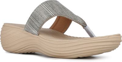 Inc.5 Casual Embellished Round Toe Wedge Heel Sandals Women Heels(Gold , 5)