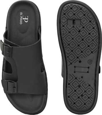 El Paso Men Sandals(Black , 6)