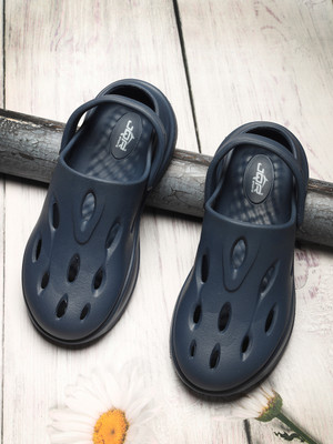 JQR Men Clogs(Navy , 8)