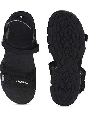 Sparx Men Sports Sandals(Black, Grey , 8)