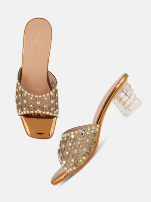 ANOUK Women Heels(Copper , 4)