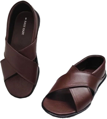 RAGE GAZE Men Casual(Brown , 6)