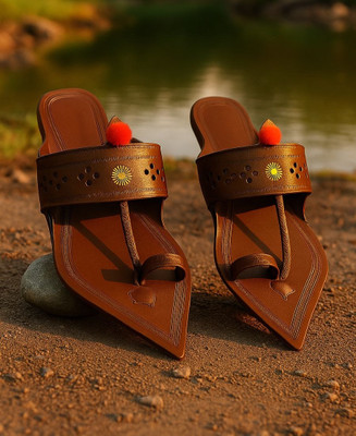 Kolhapuri Men Sandals(Brown , 6)