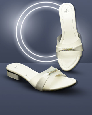 IndiForce Women Heels(White , 8)