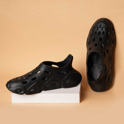 Footsace Men Clogs(Black , 9)
