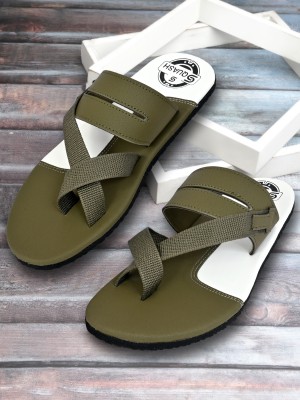 Squash Men Sandals(Green , 10)