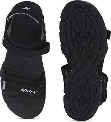 Sparx Men Sports Sandals(Black, Grey , 10)