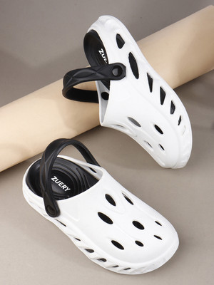 Zuery Men Clogs(White , 8.5)
