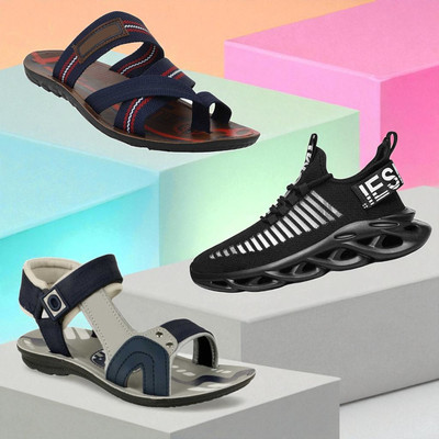 SCLERE Men Sandals(Multicolor , 9)