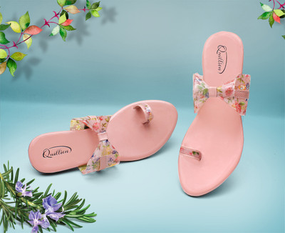 QUILLION Women Flats(Pink , 6)